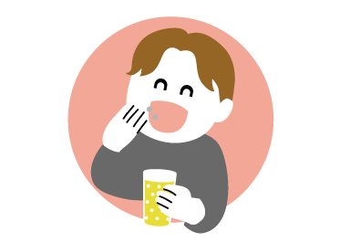 お酒で飲んでも大丈夫！